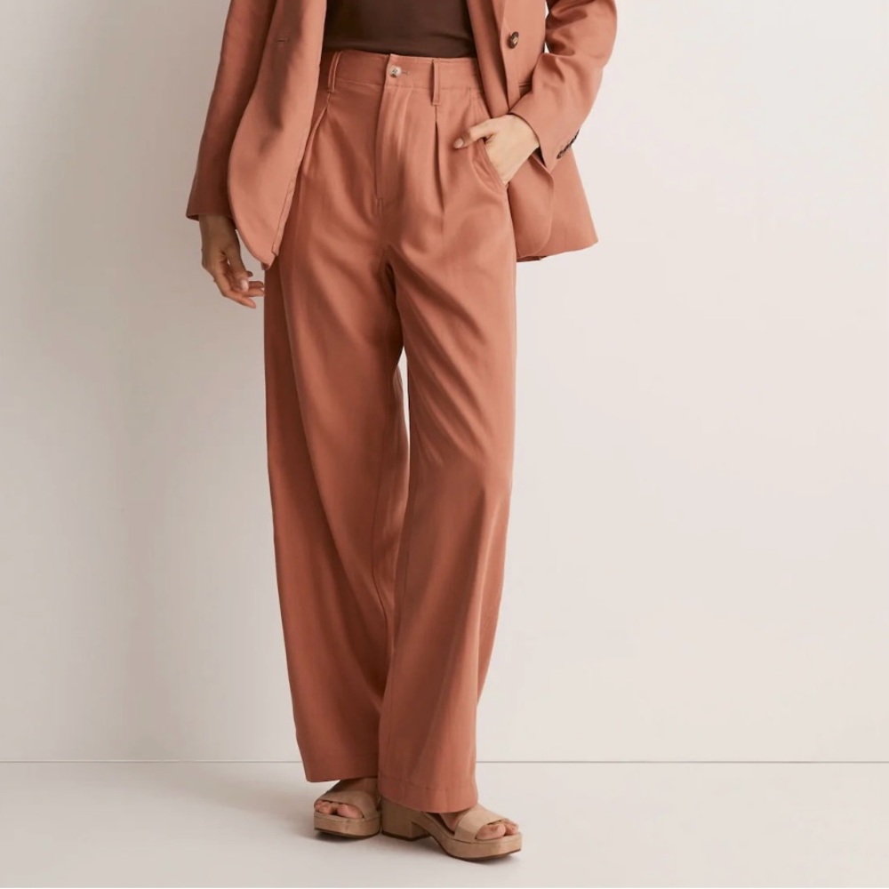 Madewell Red Wide Leg Pants